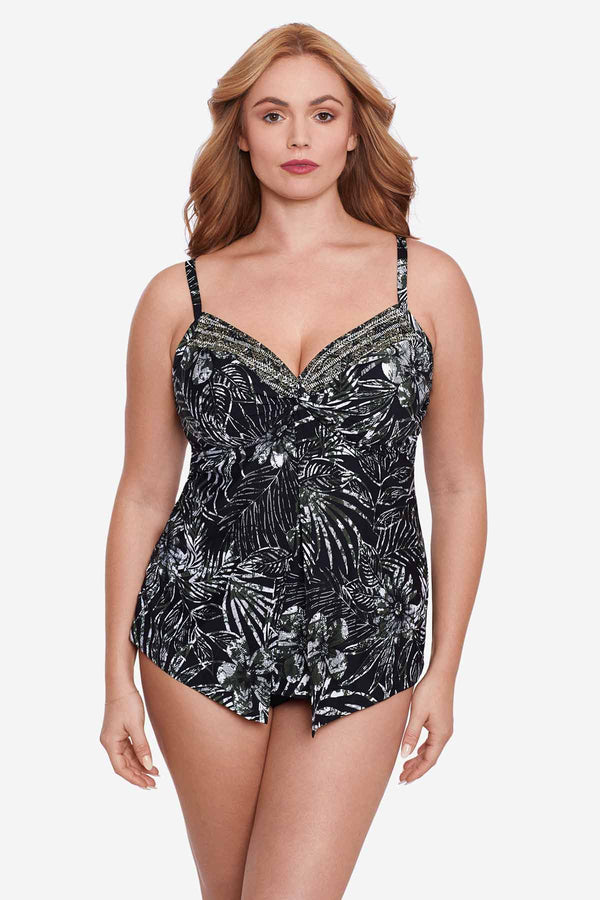 MiracleSuit Zahara Plus Size Love Knot Tankini Top